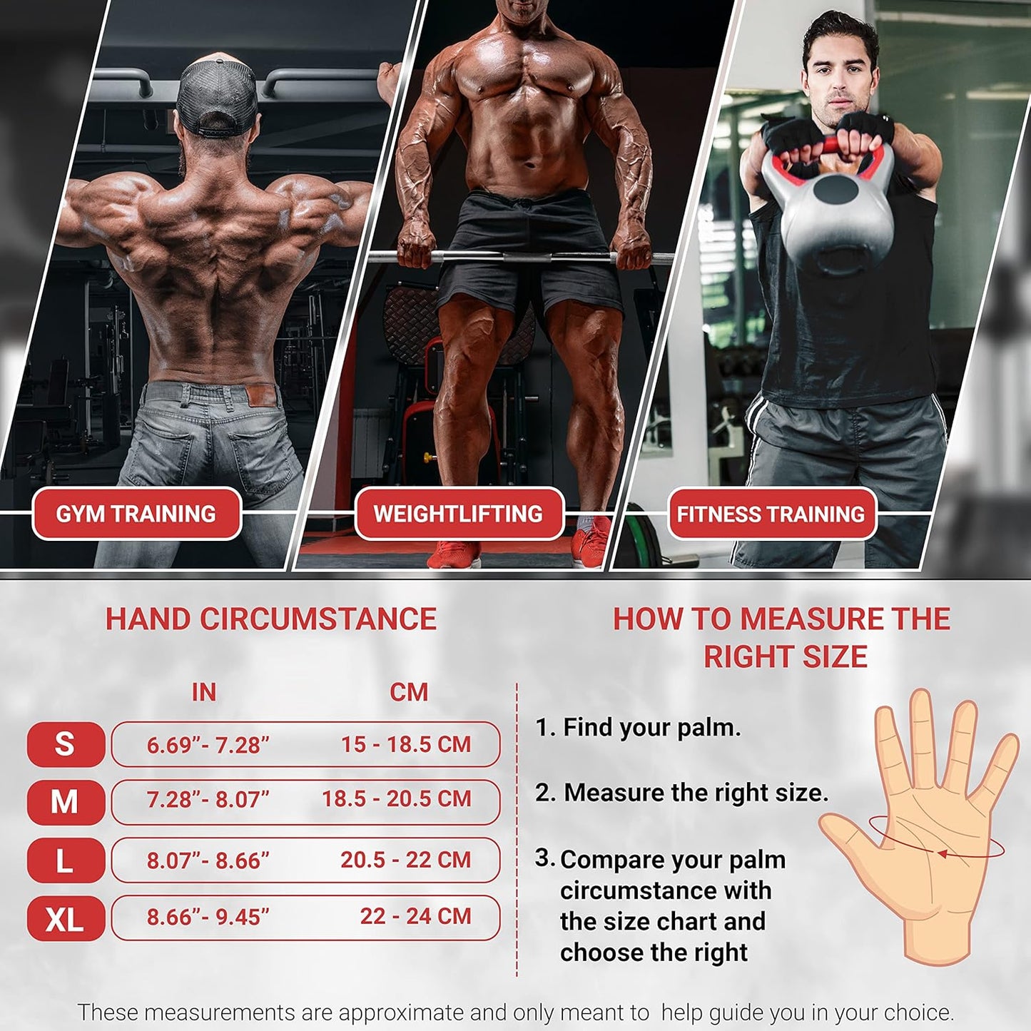 Ultimate Men's Workout Gloves with Wrist Support - Ventilated Weight Lifting Gloves for Enhanced Grip and Palm Protection in Gym, Training, and Fitness