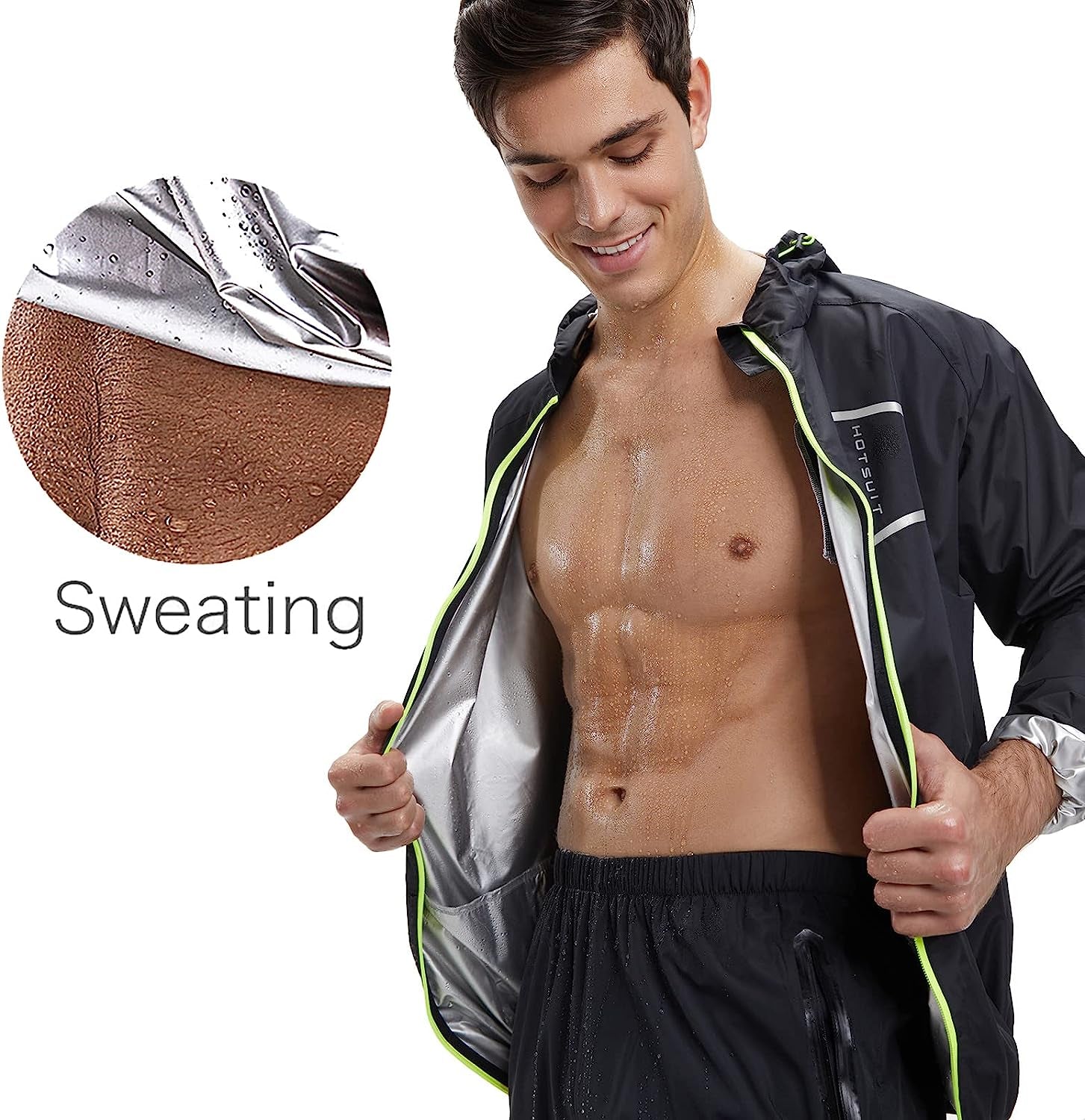 Men's Non-Rip Sauna Sweat Suit – Ultimate Boxing & Workout Jacket for Maximum Sweat & Performance