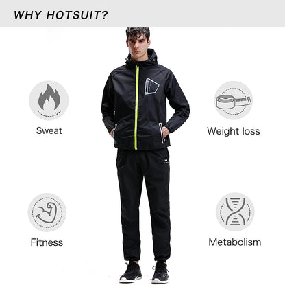 Men's Non-Rip Sauna Sweat Suit – Ultimate Boxing & Workout Jacket for Maximum Sweat & Performance