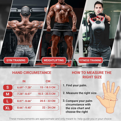 Ultimate Men's Workout Gloves with Wrist Support - Ventilated Weight Lifting Gloves for Enhanced Grip and Palm Protection in Gym, Training, and Fitness